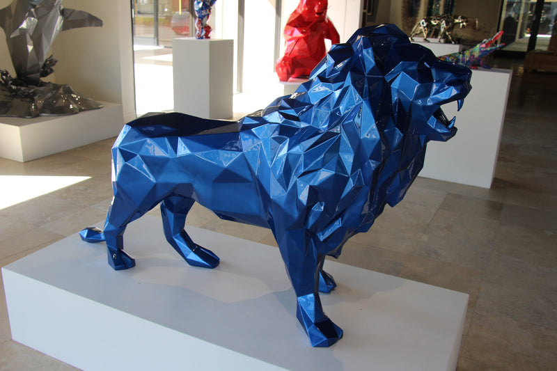 Sams Blue Resin Lion